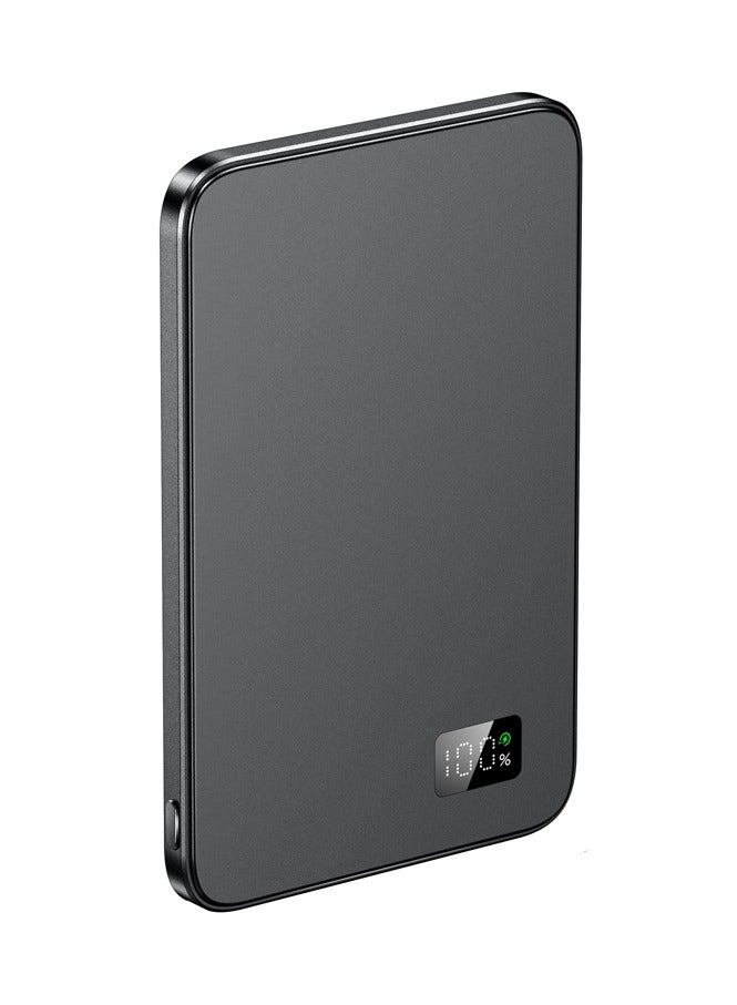 لومينوم بنك طاقة لاسلكي مغناطيسي فائق النحافة مزود بشاشة LCD وسعة 5000 مللي أمبير، يدعم الشحن السريع PD، مزود بمنفذ USB-C، متوافق مع MagSafe، متوافق مع سلسلة هواتف iPhone 17/16/15/14/13/12 - Image 1