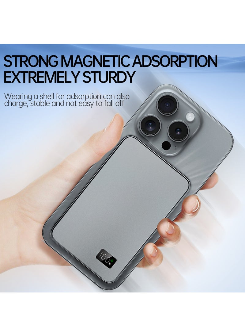 Ultra-Slim Magnetic Wireless Portable Power Bank with LCD Display 5000mAH,PD Fast Charging USB-C Battery Pack Compatible with Magsafe - pzsku/ZA2B8B573792A8FE74FE3Z/45/_/1721633349/9b5d7f0c-faf4-482d-8d03-d90aed25fd9e