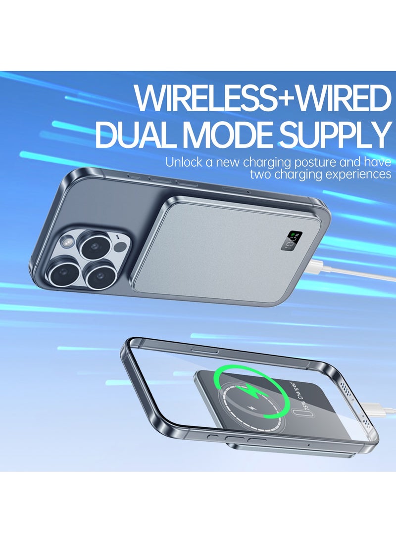 Ultra-Slim Magnetic Wireless Portable Power Bank with LCD Display 5000mAH,PD Fast Charging USB-C Battery Pack Compatible with Magsafe - pzsku/ZA2B8B573792A8FE74FE3Z/45/_/1721633360/938c24e2-de56-4cef-9c35-4b35709dc7ec