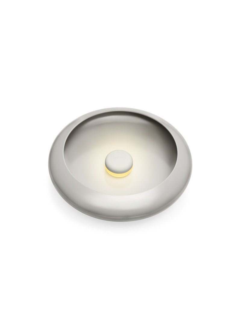 Fatboy Oloha Medium Bowl with Rechargeable Lamp | Multifunctional | Lamp: ABS and silicone | Shade: Steel | Suitable for Indoor & Outdoor Use | Stepless dimmable | Light Grey - (30 x 7.3 cm) - Image 3