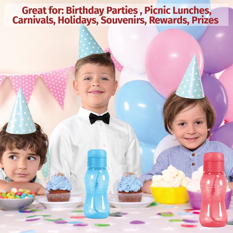 Milton MILTON 16 pack 6 oz Kids Water Bottle for School Leak Free Flip Lid- Portable Small Sports Water Bottle for Adults Carry Strap Party Favors for Kids Treats Prizes Gifts Goodie Bag Stuffers Bulk Pack - Image 2