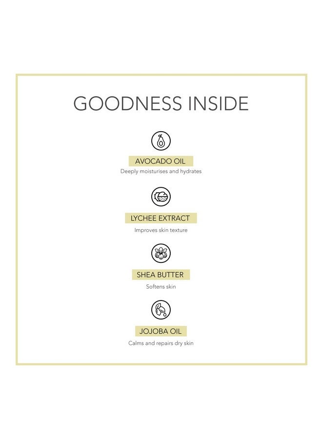 Fabessentials Avacado Lychee Foot Cream | Shea Butter & Jojoba Oil | 2-in-1 Moisturiser & Deodoriser | Intensive Foot Moistursing & Repair | 100 g - Image 3