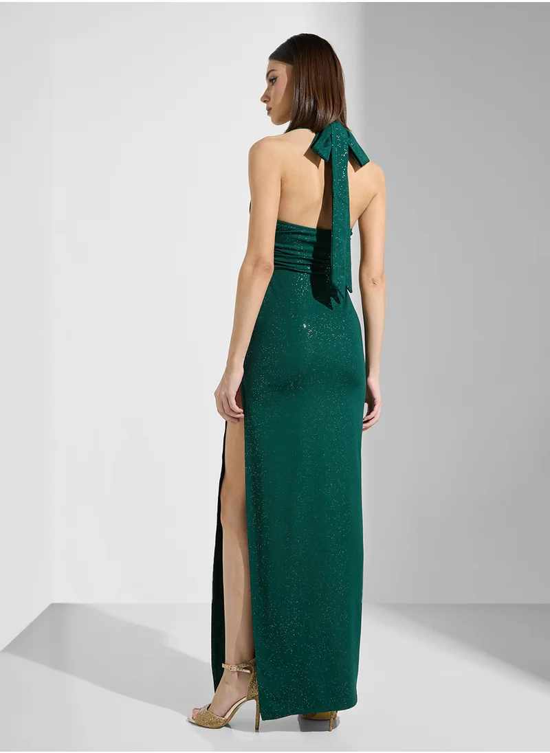 ايلا ليمتد اديشن Halter Neck Dress With Slit