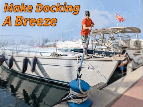 EXTEND-A-REACH Telescoping Boat Hook Pole for Docking // 5-12 ft Extension Push Pole for Boating // Aluminium Dock Pole with Hook // Multi-Purpose Telescopic Pole: Non-Slip, Durable, Floating, Lightweight & Sturdy - Image 3