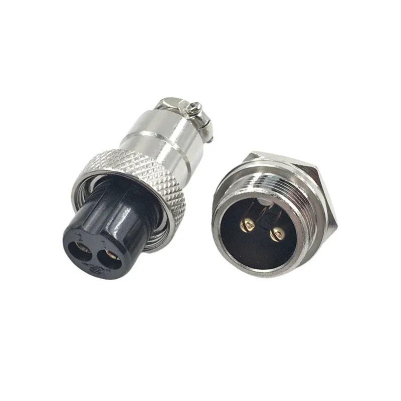 3P Male Female Aviation Connector Socket 4 Pin 1 2 Cores Copper Thread Nut Welding - Image 2