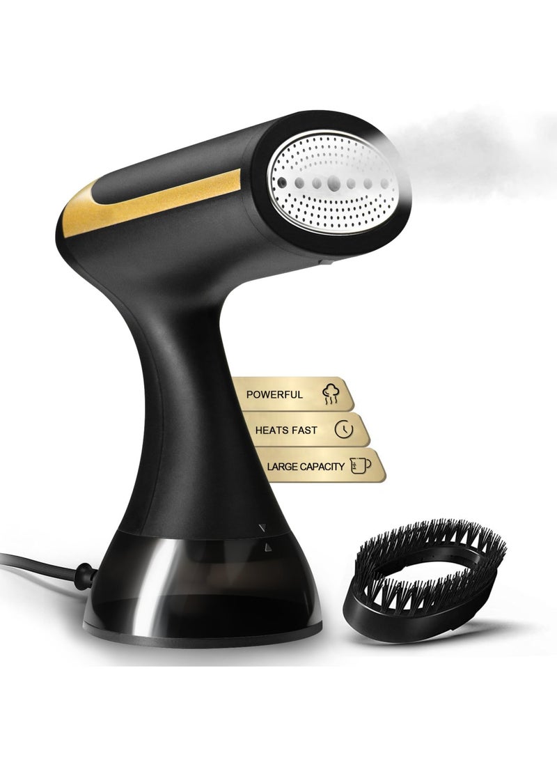 Portable Clothes Steamer, 1500W Handheld Garment Steamer For Clothing With Auto-Off, 300ml Water Tank, 30-Second Fast Heat-up, Fabric Wrinkles Remover Irons For Home, Travel - Image 1