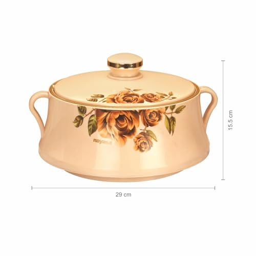 Nayasa Lorenzo 2000 ml Insulated Inner Stainless Steel Casserole - Beige - Image 4