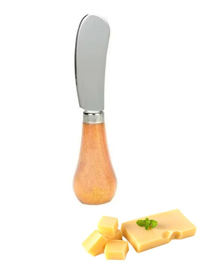 1Pcs Vertical Cheese Spreader with Wooden Handle Cute Standing Butter Knife - Image 1