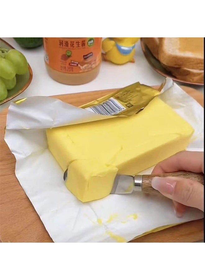 1Pcs Vertical Cheese Spreader with Wooden Handle Cute Standing Butter Knife - Image 2
