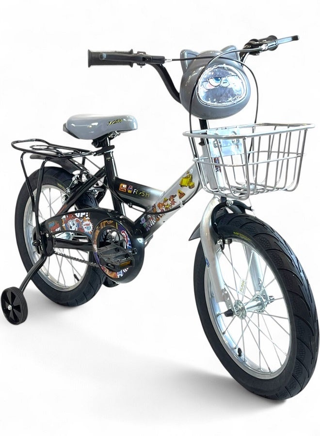 فلاش دراجة اطفال ولادي فيها اصوات وانوار من فلاش - لون رمادي - مقاس 16 من 5 سنوات ل8 سنوات - الوكيل الرسمية في مصر المنتج GTG TOYS - Image 4