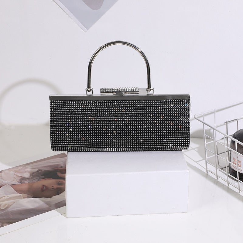Factory Diamond Hand Bag Female Korean Fashion Dinner Bag Annual Bride Bridesmaid Handbag - Image 3