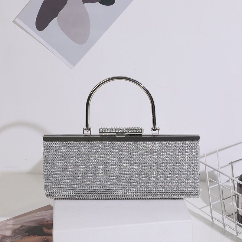 Factory Diamond Hand Bag Female Korean Fashion Dinner Bag Annual Bride Bridesmaid Handbag - Image 4