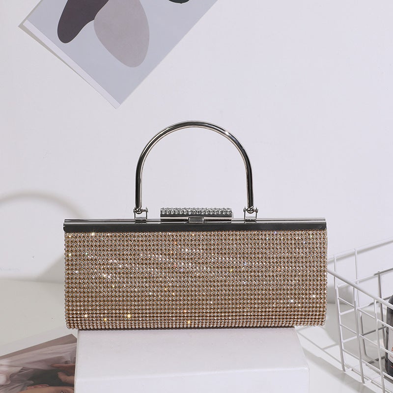 Factory Diamond Hand Bag Female Korean Fashion Dinner Bag Annual Bride Bridesmaid Handbag - Image 1