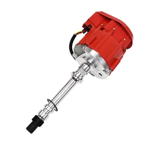 A-Team Performance - Marine HEI Electronic Distributor 65K Coil - Compatible with 350 454 V8 Mercruiser OMC 5.0 5.7 7.4 (Red Super Cap) - Image 1