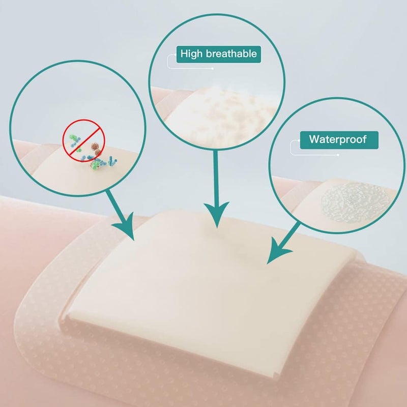 Dimora Hydrocolloid Wound Dressing 10 Pack Ultra Thin 4 x 4  Dimora Foam Wound Dressing 2x5 5 Pack - Image 5
