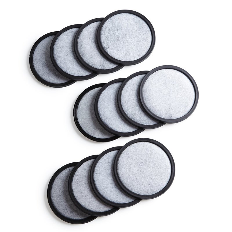 12Pack Premium Activated Charcoal Water Filter Disk for All Mr Coffee Models