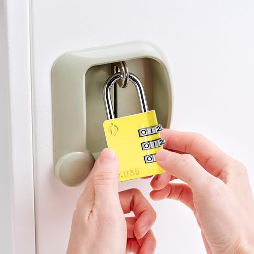 Zarker XD35 Combination Lock, 3-Digit Padlock for School, Gym, Sports, Locker Lock, Fence, Toolbox, Case, Outdoor, Hasp Storage (1-Pack, Yellow) - Image 2