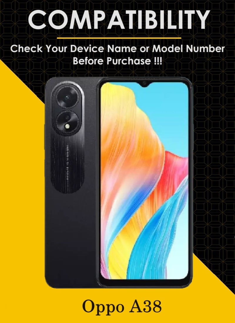 AINA Tempered Glass Screen Protector 5D Designed For Oppo A38 Full Glue Edge to Edge Full Screen Coverage And Bubble Free - Image 2