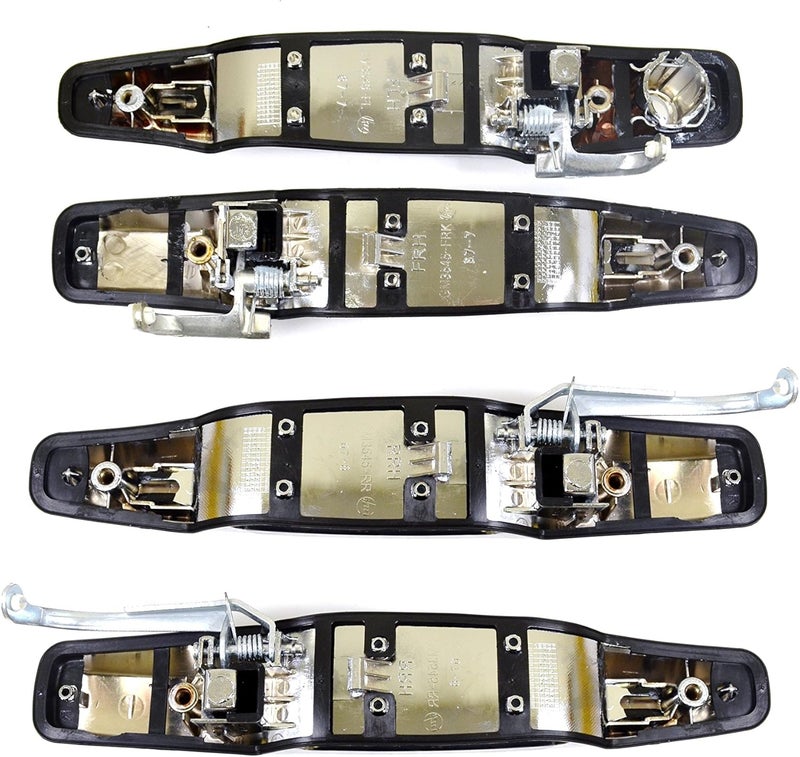 PT Auto Warehouse GM-3545M-QPK Chrome Exterior Door Handle Set - 1 Front Left, 1 Front Right, 1 Rear Left, 1 Rear Right - Image 2