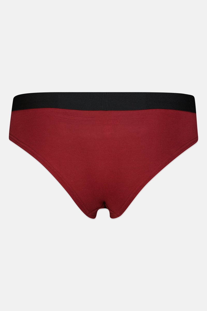 bebe Women 3 Pcs Brand Logo Cheeky Panties, Multicolor - Image 3