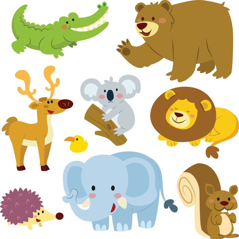 Tilki Dünyası Fox World Cute Animal World SHA02 Wall Sticker 