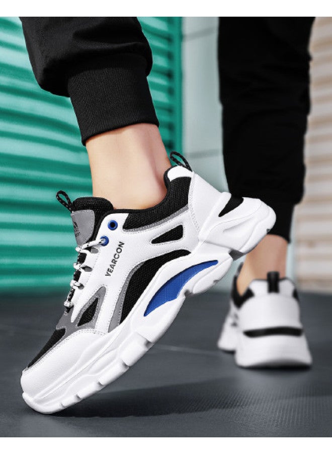 YEARCON أحذية رجالية خريف 2025 أحذية رياضية كاجوال جديدة للرجال، أحذية آباء بسماكة عالية للرجال مع زيادة في الطول - Image 1