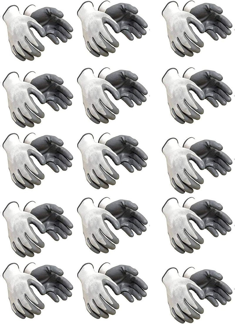 SMRITY Nylon Safety Hand Gloves ,Anti Cut ,Cut Rasistance ,Industrial ,Agriculture ,Hand Glove (Pack Of 48+7 FREE) - Image 1
