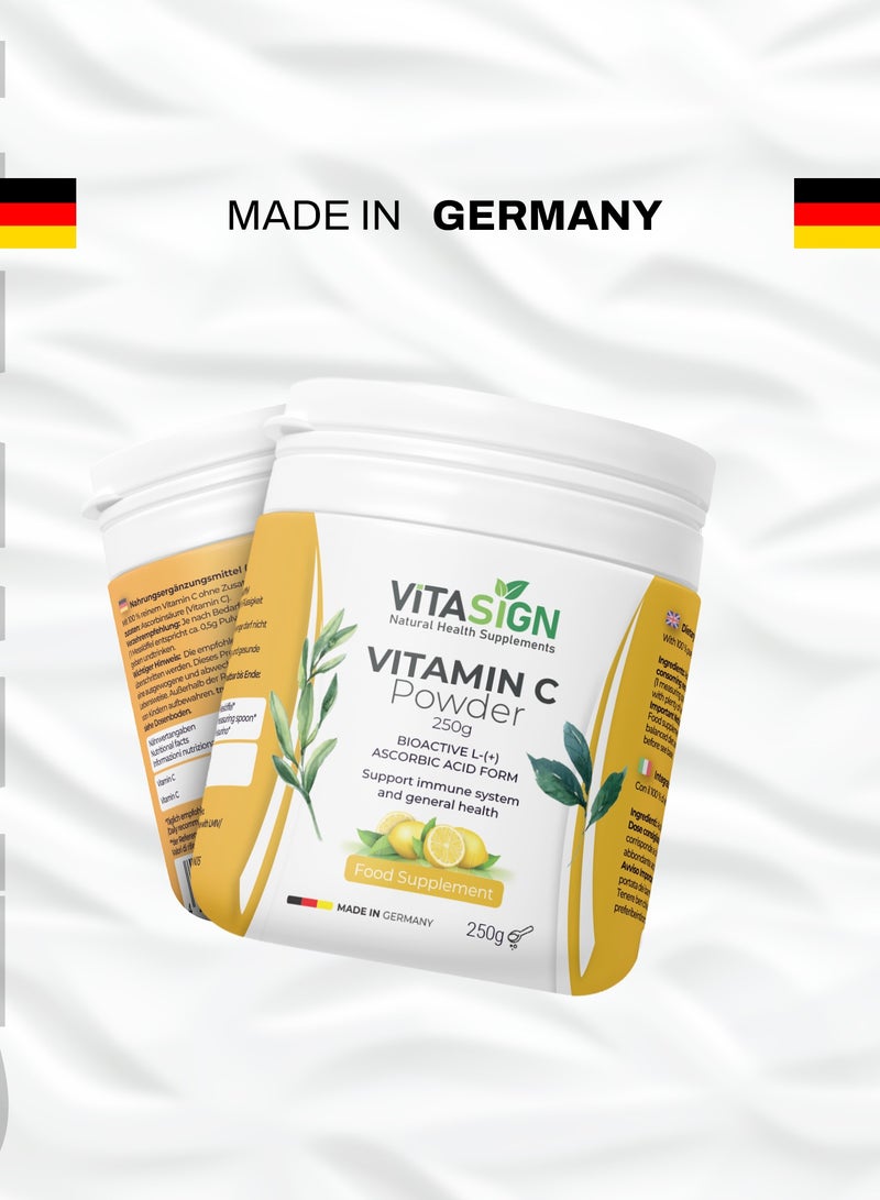 VITASIGN Premium Vitamin C Powder 250g – Pure L-(+)-Ascorbic Acid, Immune & General Health Support - Image 3