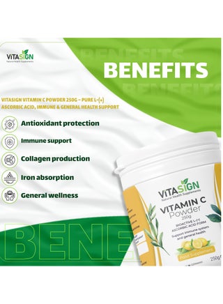 Premium Vitamin C Powder 250g – Pure L-(+)-Ascorbic Acid, Immune & General Health Support - view 4