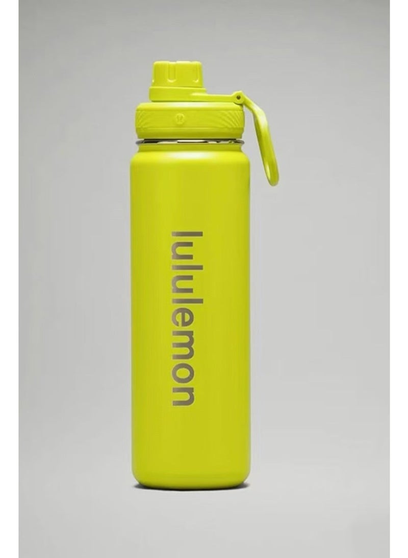 lululemonStainless steel sports vacuum insulated water bottle, suitable for holding water, iced tea, hot tea, etc., with a capacity of 710 milliliters - Image 1