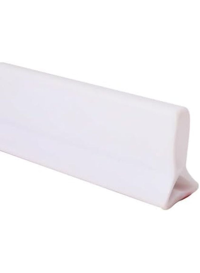 White 200CM Flexible Silicone Water Dam For Curbless Shower Barrier Wet Dry Separation - Image 1
