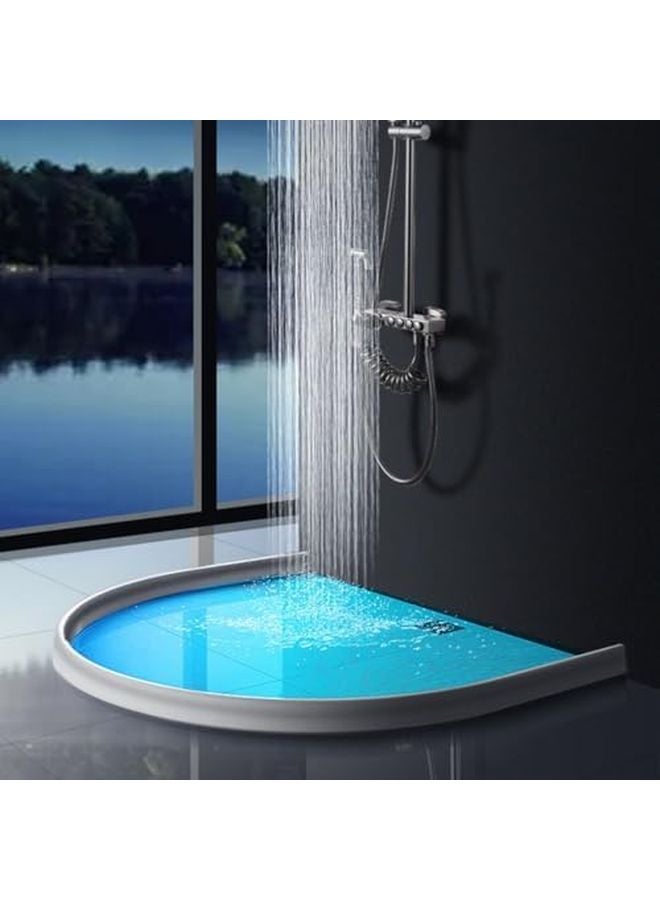White 200CM Flexible Silicone Water Dam For Curbless Shower Barrier Wet Dry Separation - Image 4