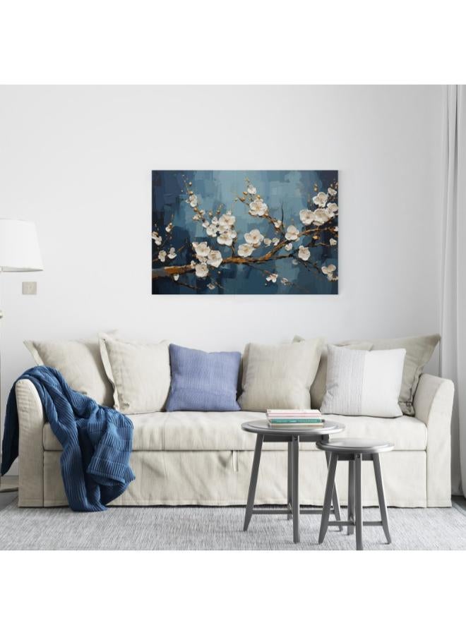 Home Gallery Fancy Japanese Cherry Blossoms Printed Canvas wall art - Image 1
