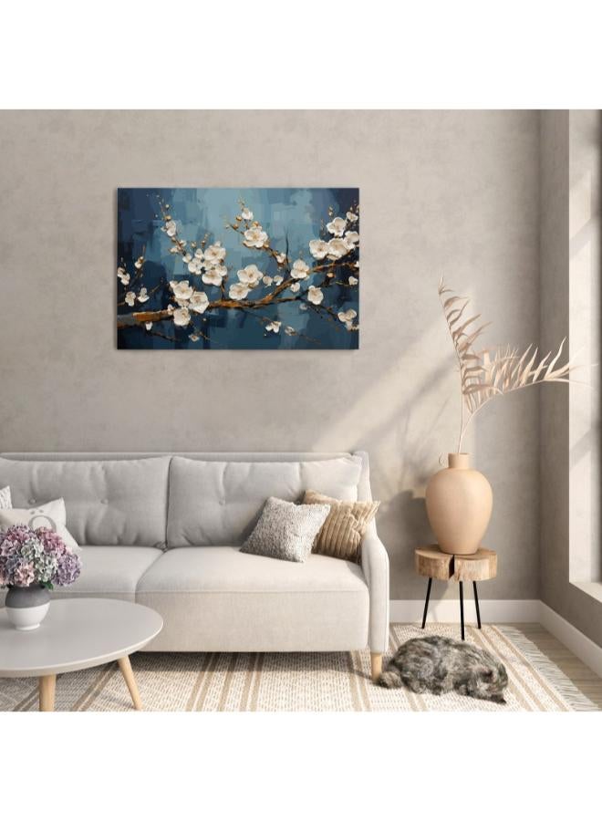 Home Gallery Fancy Japanese Cherry Blossoms Printed Canvas wall art - Image 3