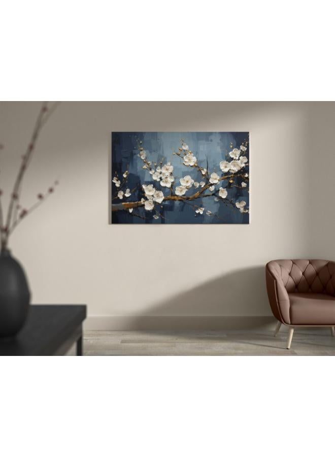 Home Gallery Fancy Japanese Cherry Blossoms Printed Canvas wall art - Image 4