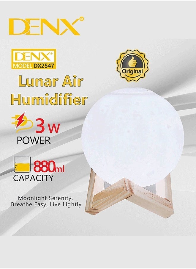 Denx 3D Moon Air Humidifier, Aromatherapy Machine - Image 3
