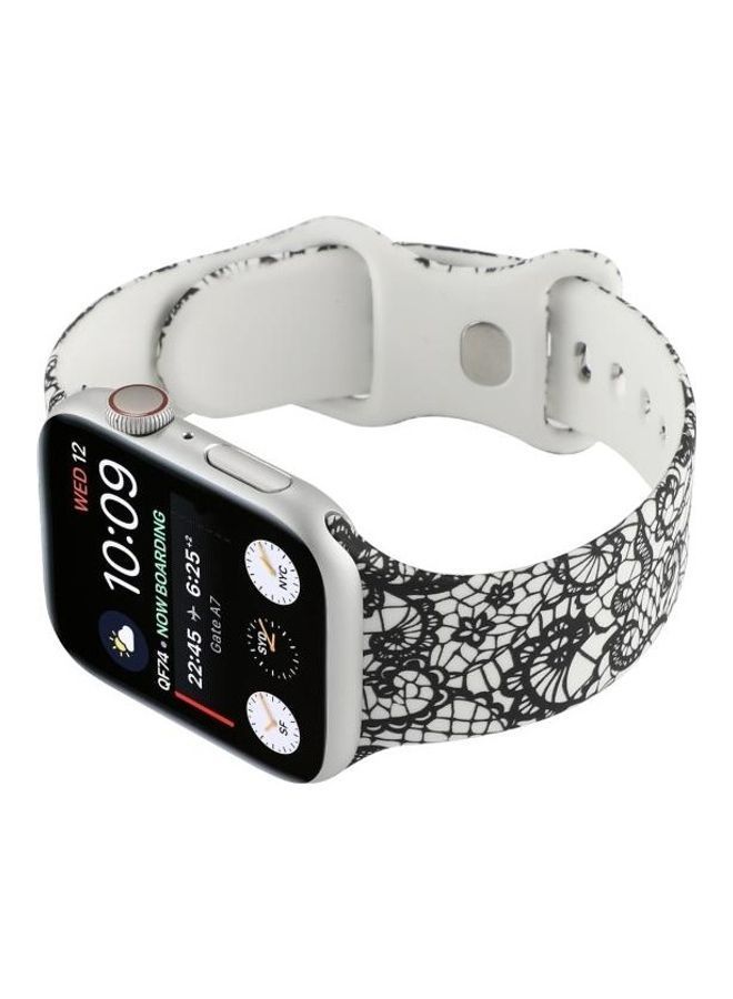 NIBEMINENT Ethnic Replacement Watchband for Apple Watch Series 1/2/3/4/5/6/7/SE 38/40/41mm Lace - Image 2