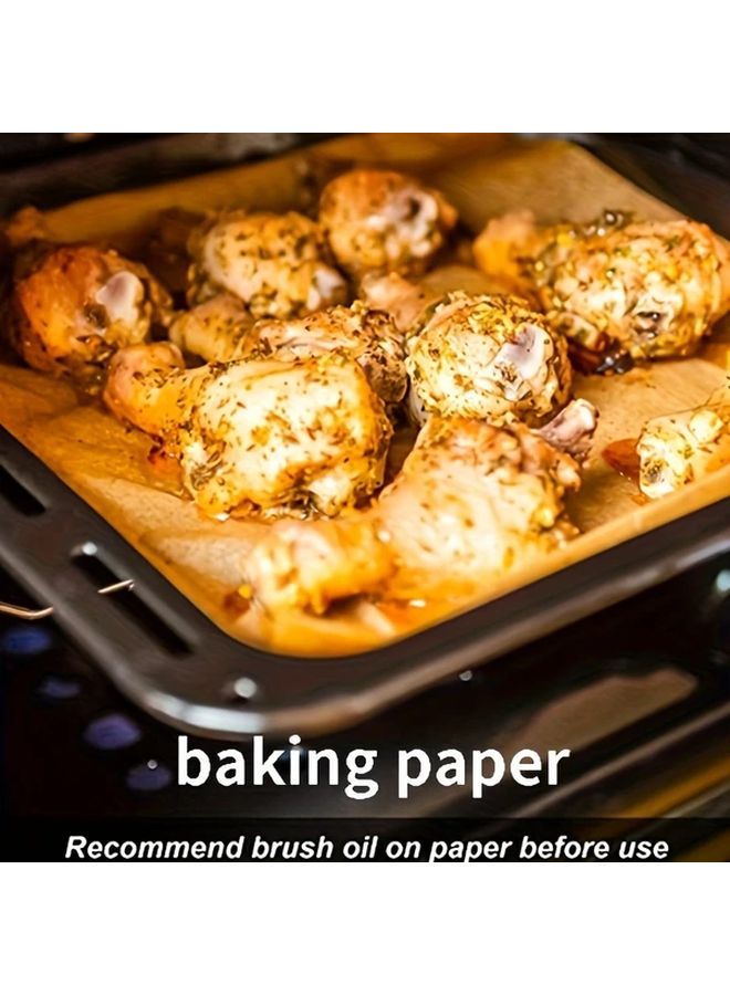 50 Unbleached Pre Cut Parchment Paper Liners 40x30cm For Oven Air Fryer Baking - Image 5