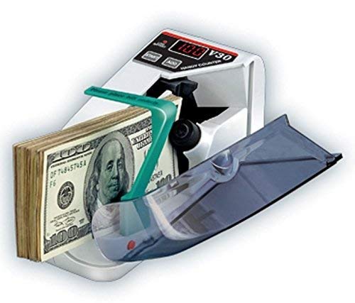 KANAbee V30 LED Display Mini Cash Bill Counting Machine/Portable Handy Counter Use Battery with Fake Note Detection for All Old/New Notes - Image 1