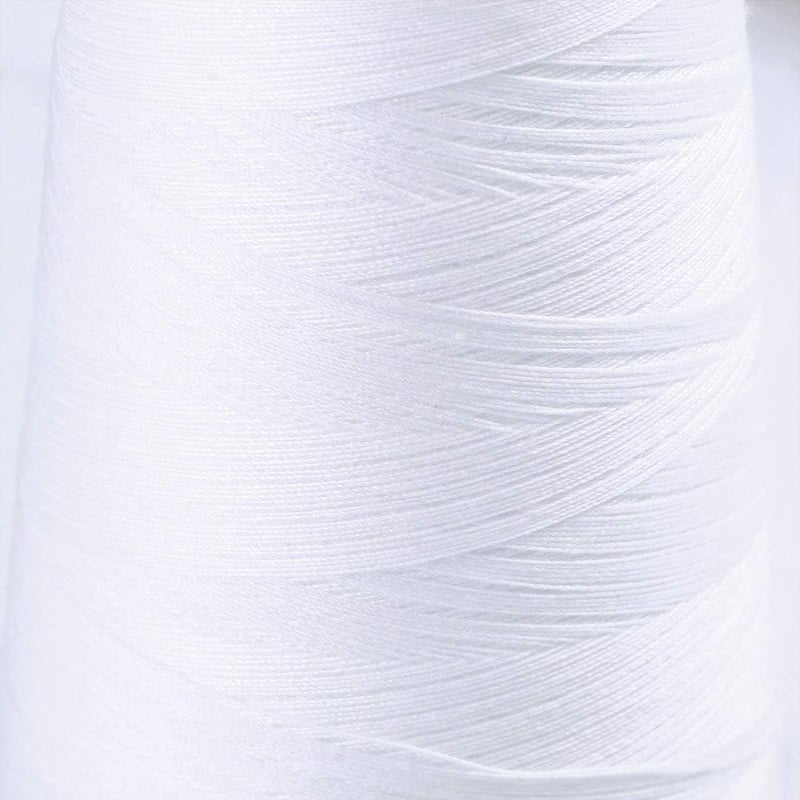 comfrt Polyester Sewing Thread Bobbin Thread for Sewing and Embroidery Machine 3000 Yards(White) - Image 2