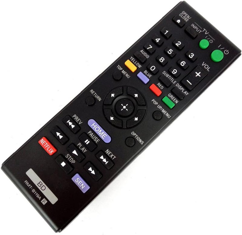 Universal Replacement Remote Control for Sony BDP-BX58 BDP-BX510 BDP-185C BDP-185WN Blu-ray Disc Player