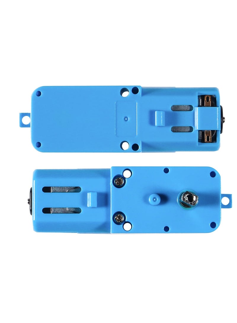 Excefore TT Gear Motor 1 : 90 Mini DC 6V Gear TT Motor with Metal Gears for for Robot Smart Car DIY RC Toys Electric Motor Gearbox Blue  (Blue)  - Image 3