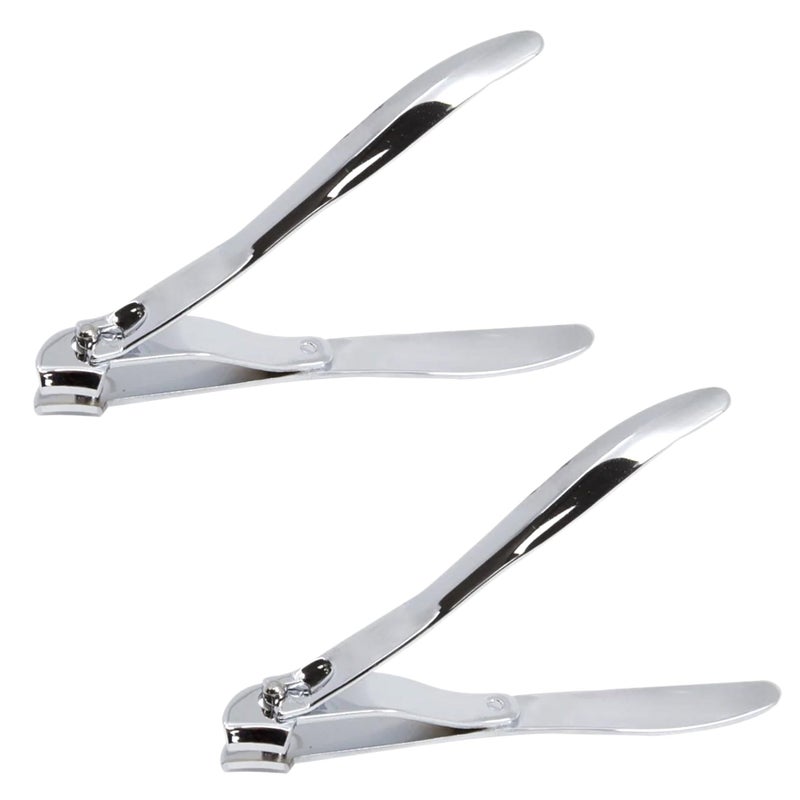 ALAZCO 2 Side Angle Stainless Steel Fingernail or Toenail Side Nail Clipper Cutter