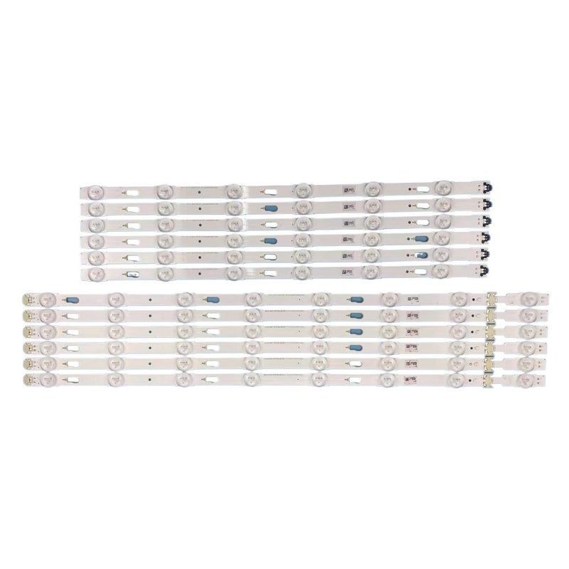 شريط إضاءة خلفية LED لتلفزيون سامسونج، 12 قطعة لموديلات 55 بوصة KU6000 MU6175 JU6400 - Image 2