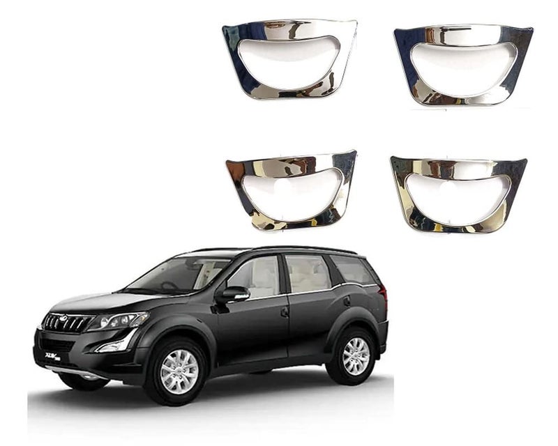 Auto E-Shopping Car Handle Latch Cover Scratch Guard Chrome Finish Front Rear Compatible for Xuv 500 Old Set of 4 Pieces, Plastic, Pull Handle - Image 5