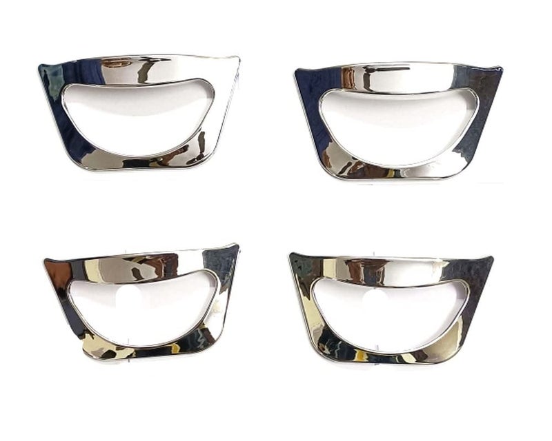 Auto E-Shopping Car Handle Latch Cover Scratch Guard Chrome Finish Front Rear Compatible for Xuv 500 Old Set of 4 Pieces, Plastic, Pull Handle - Image 2