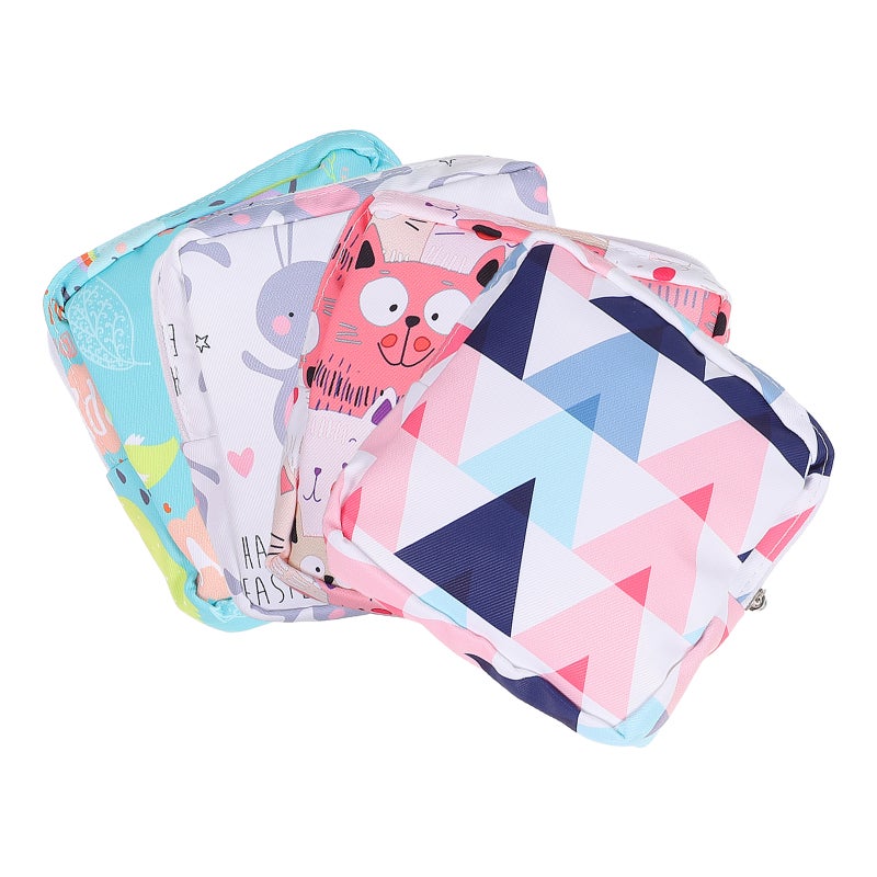 8 Pcs Napkin Storage Bags Tampon Bags Pad Organizers (Assorted Color) - Image 1
