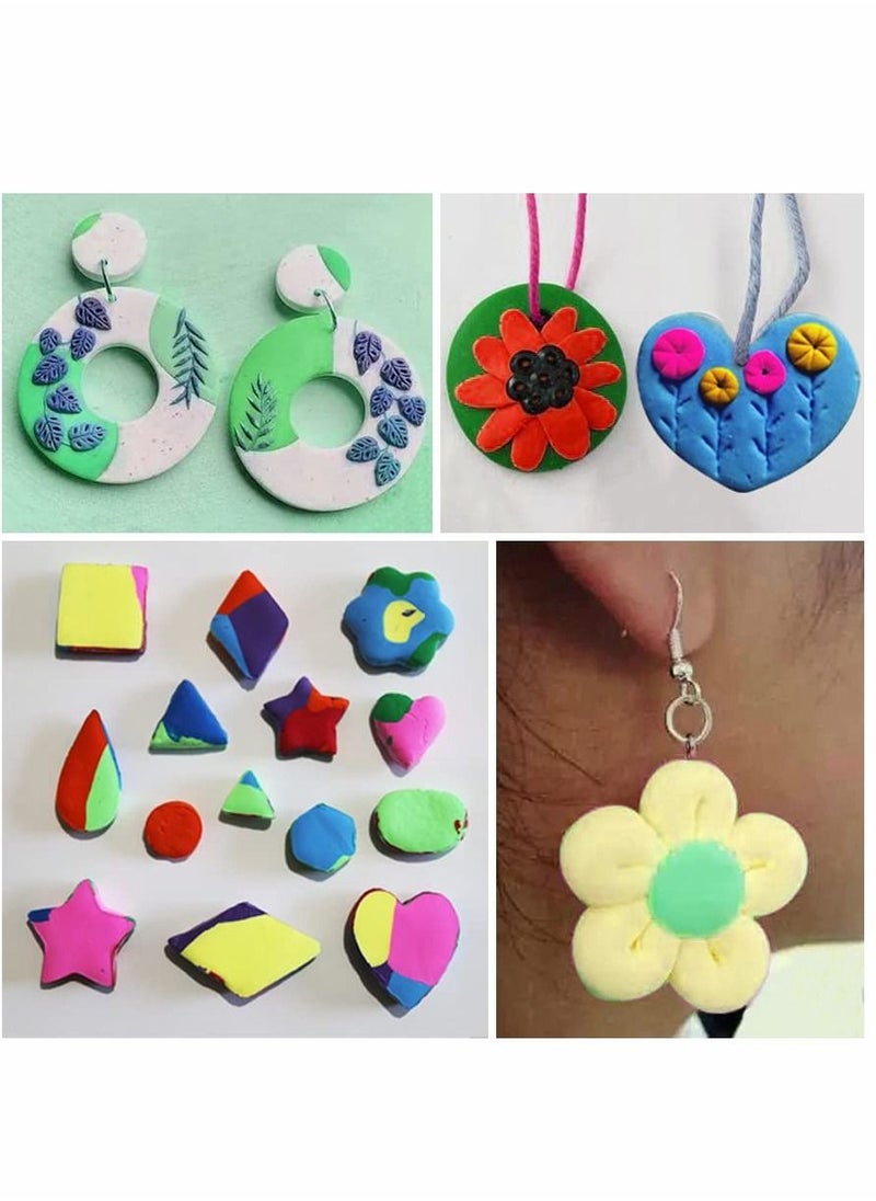 Y&D - Mini Cookie Cutters Set, 30Pcs Heart Star Flower Round Square Hexagon Oval Diamond Shapes Cutters, Polymer Clay - Image 1