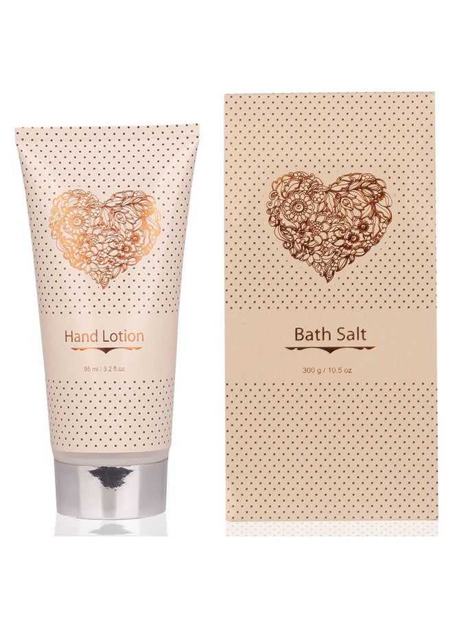 Lovestee Spa Gift Basket - Bath and Body Set with Vanilla Fragrance by Lovestee - Gift Basket Includes Shower Gel, Body Lotion, Hand Lotion, Bath Salt, Eva Sponge and a Bath Puff  - Image 3
