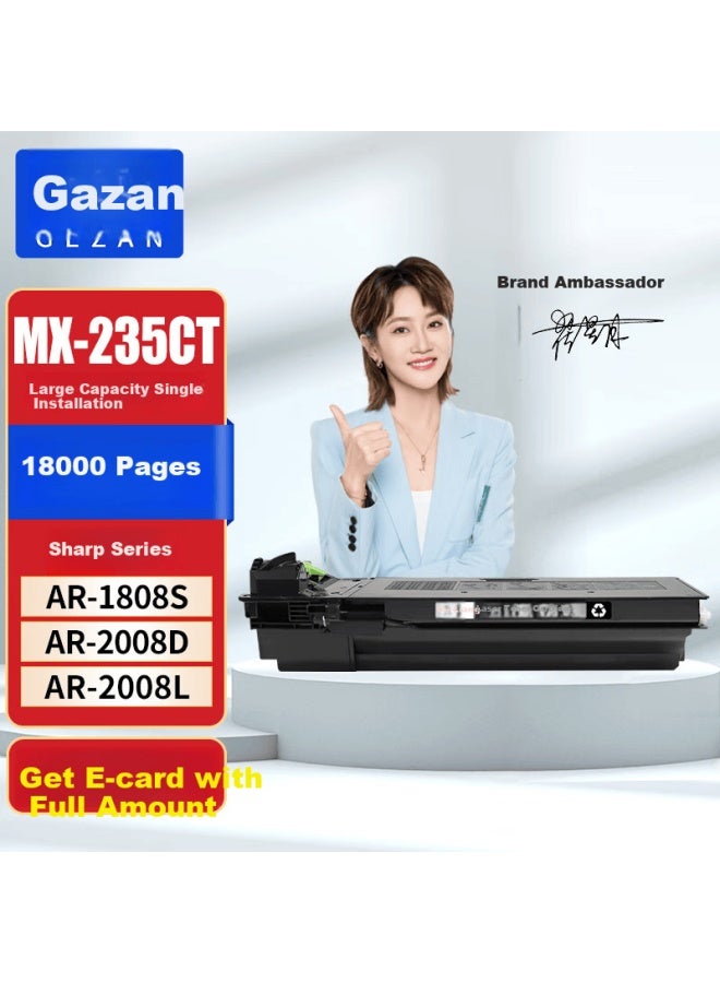 Gezan Mx-235ct Toner Cartridge Compatible With Sharp Ar-1808s 2008d 2008l Toner 2308 2308d 2035 2028 2328 Drum Unit Toner Cartridge Mx-236ct High Capacity